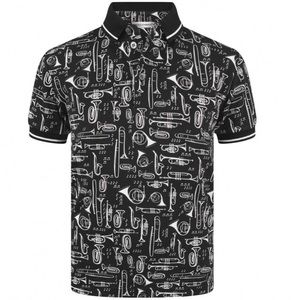 Dolce & Gabbana Boys Black Trombone Polo Top